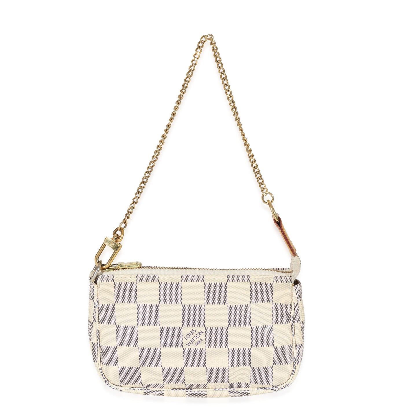 Louis Vuitton Damier Azur Pochette Accessoires Canvas Mini Clutch Bag