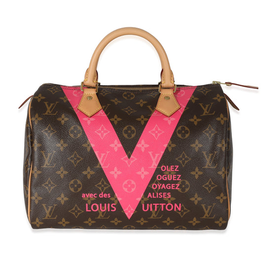 Louis Vuitton & Grenade V Speedy 30 Monogram Canvas Handbag