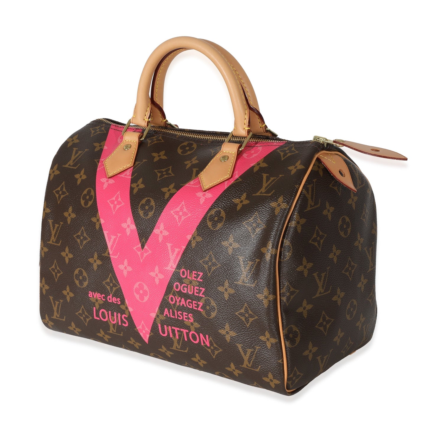 Louis Vuitton & Grenade V Speedy 30 Monogram Canvas Handbag