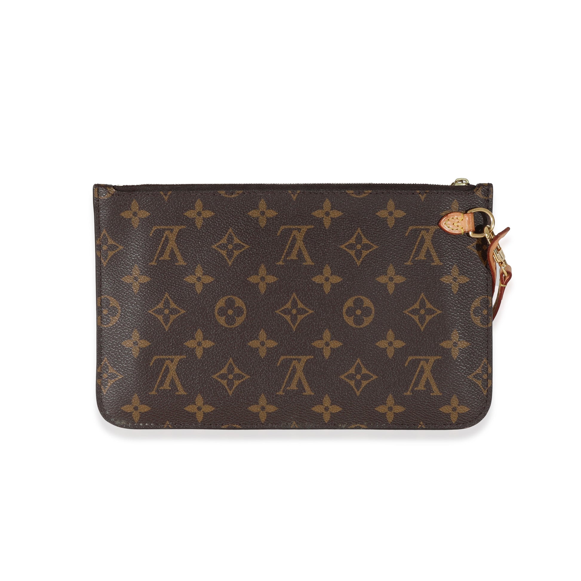 Louis Vuitton Neverfull Pochette Monogram Canvas Tote Bag