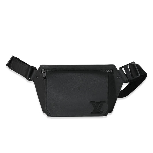Louis Vuitton Aerogram Sling Leather Black Crossbody Bag