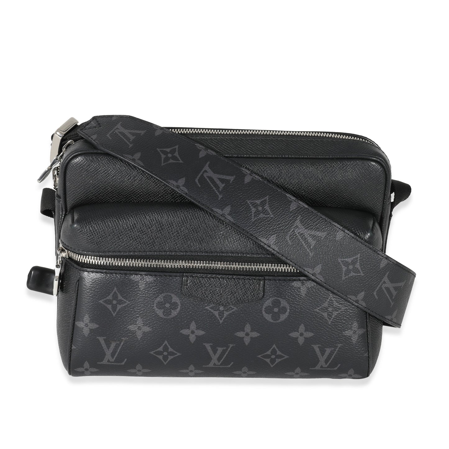 Louis Vuitton Taiga Eclipse Outdoor Messenger Monogram Canvas Black Crossbody Bag