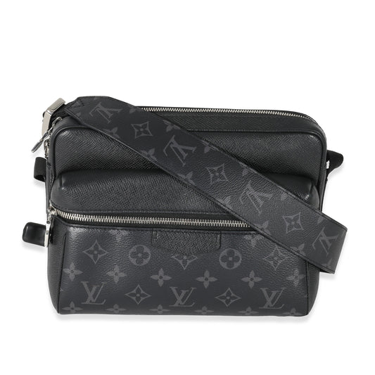 Louis Vuitton Taiga Eclipse Outdoor Messenger Monogram Canvas Black Crossbody Bag