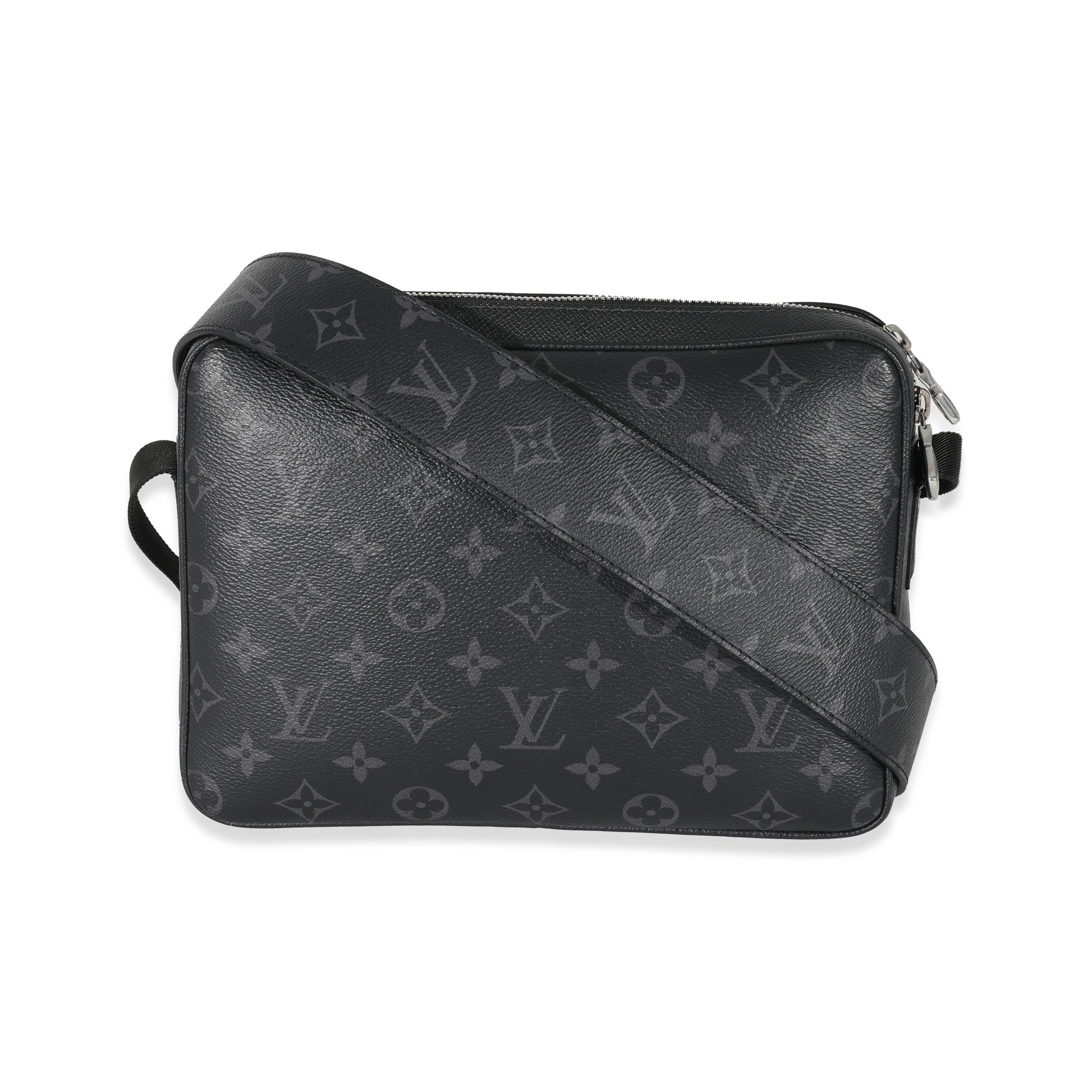 Louis Vuitton Taiga Eclipse Outdoor Messenger Monogram Canvas Black Crossbody Bag