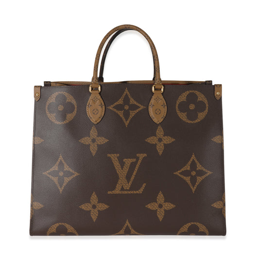 Louis Vuitton Giant Reverse Onthego GM Monogram Handbag