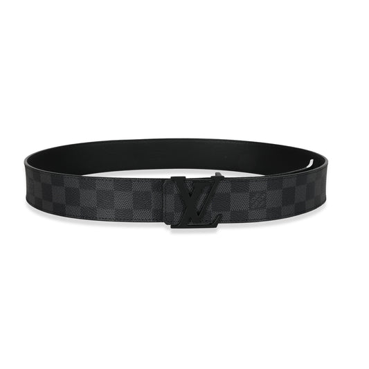 Louis Vuitton Damier GraphiteInitiales Canvas Belt