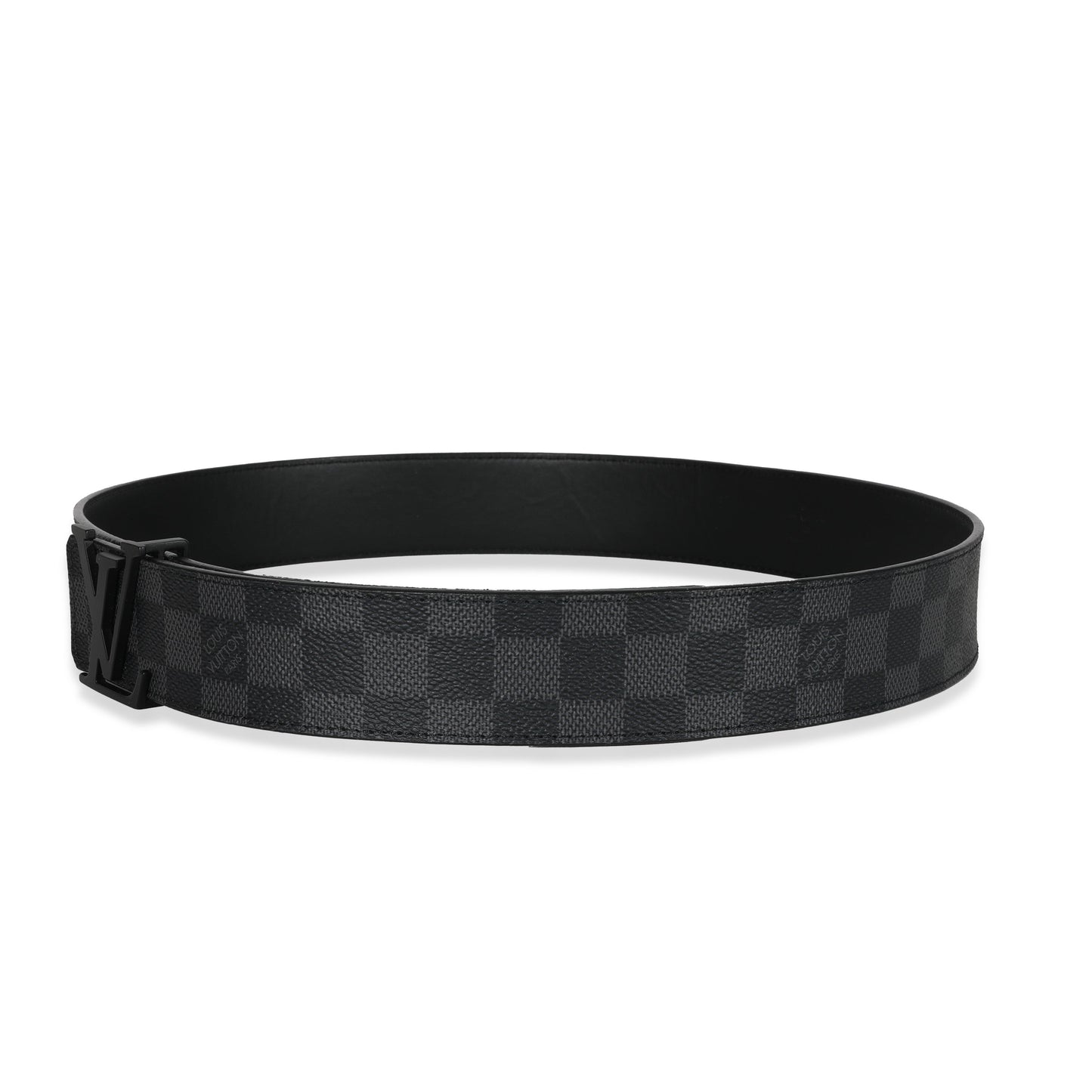 Louis Vuitton Damier GraphiteInitiales Canvas Belt
