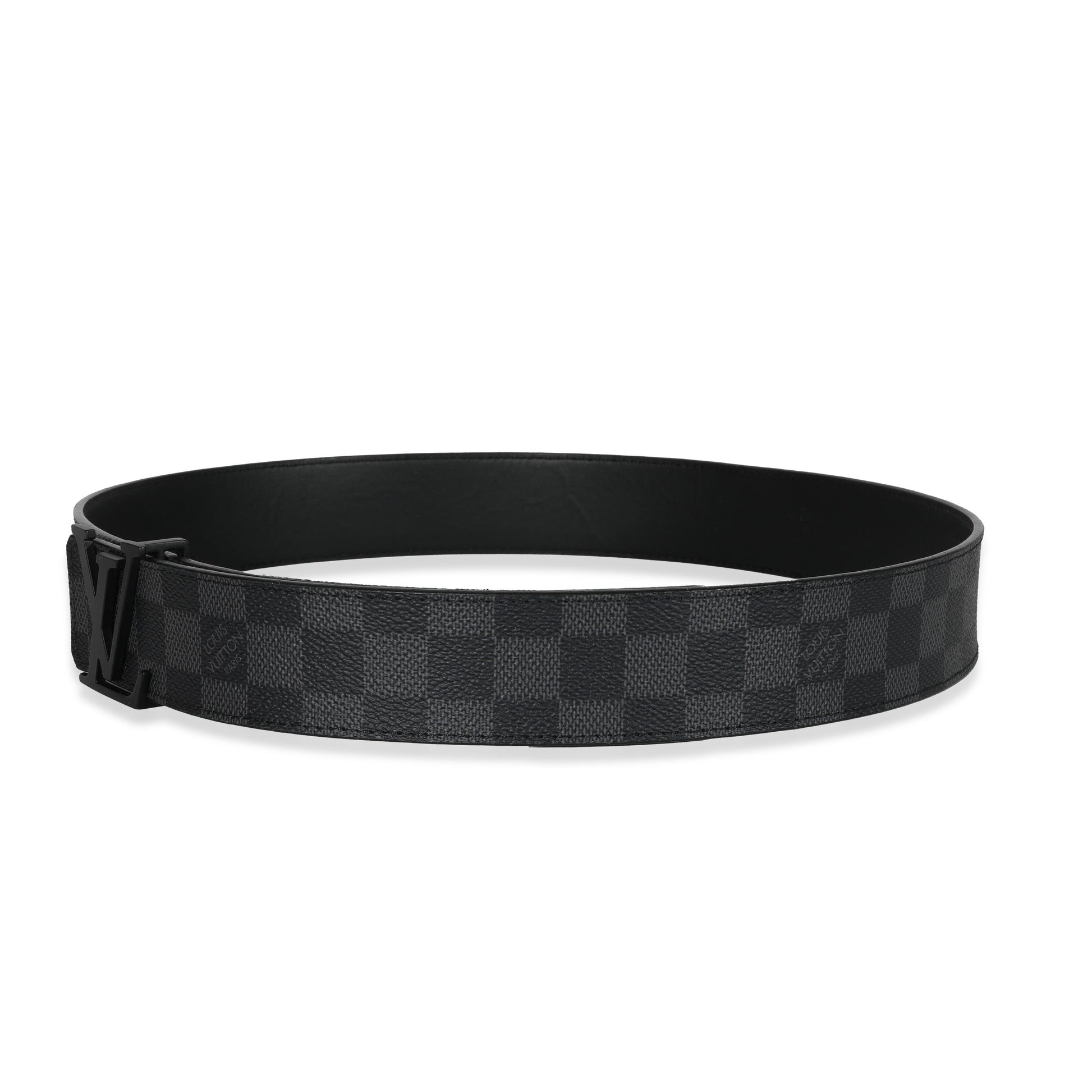 Louis Vuitton Damier GraphiteInitiales Canvas Belt