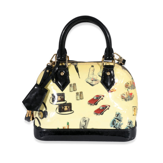 Louis Vuitton Vernis Stickers Alma BB Monogram Handbag