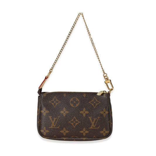 Louis Vuitton Pochette Accessoires Monogram Canvas Mini Clutch Bag 3