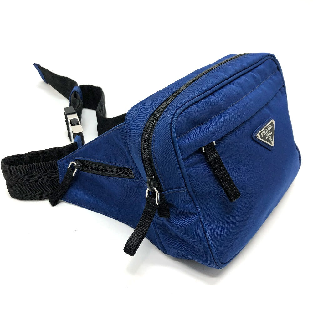 Waist Bag Triangle Nylon Blue Travel Bag