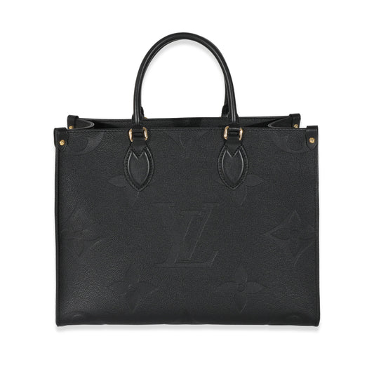 Louis Vuitton Empreinte Giant Onthego MM Monogram Black Handbag