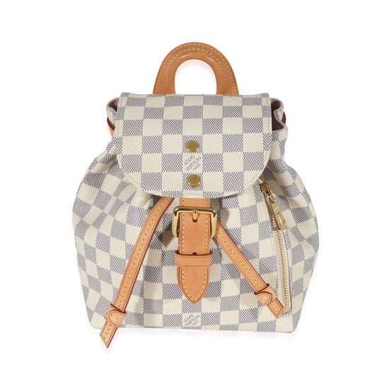 Louis Vuitton Damier Azur Sperone BB Backpack Canvas