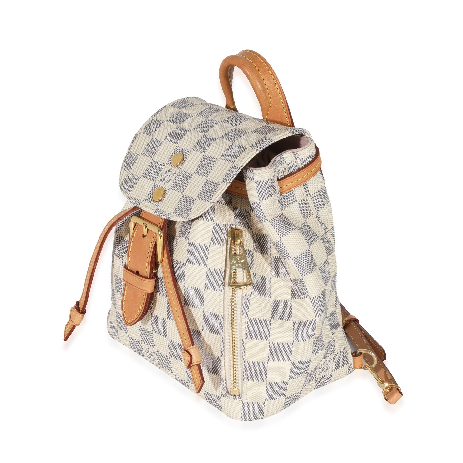 Louis Vuitton Damier Azur Sperone BB Backpack Canvas