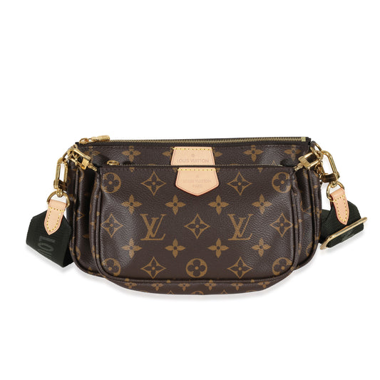 Louis Vuitton Multi Pochette Accessoires Monogram Canvas Khaki Clutch Bag 5