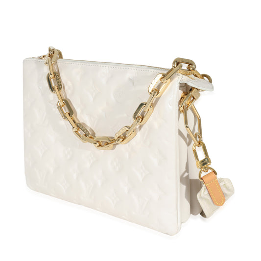 Louis Vuitton Puffy Coussin PM Monogram Lambskin Cream Handbag