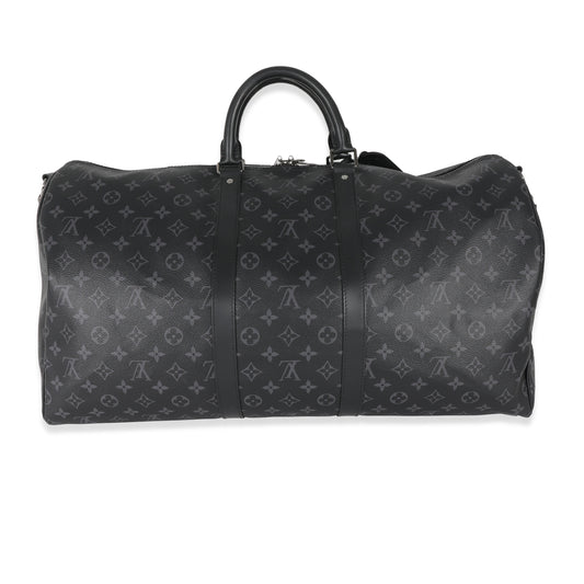 Louis Vuitton Eclipse Keepall Bandoulière 55 Monogram Canvas Handbag