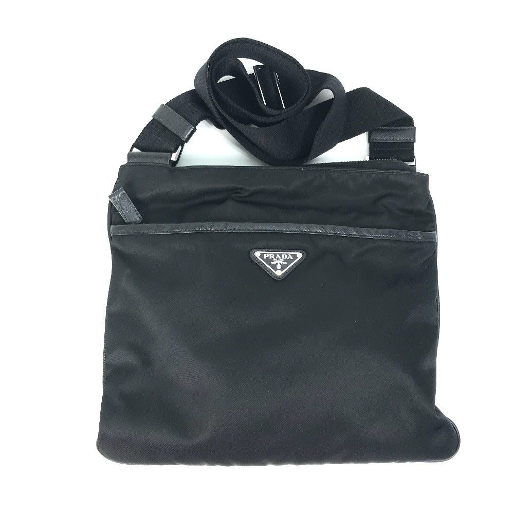 Shoulder Bag Bag Triangle Logo Mens Leather Nylon