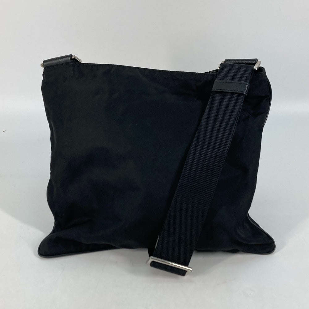 Shoulder Bag Crossbody Pochette Bag Triangle Plate Nylon Black Crossbody Bag