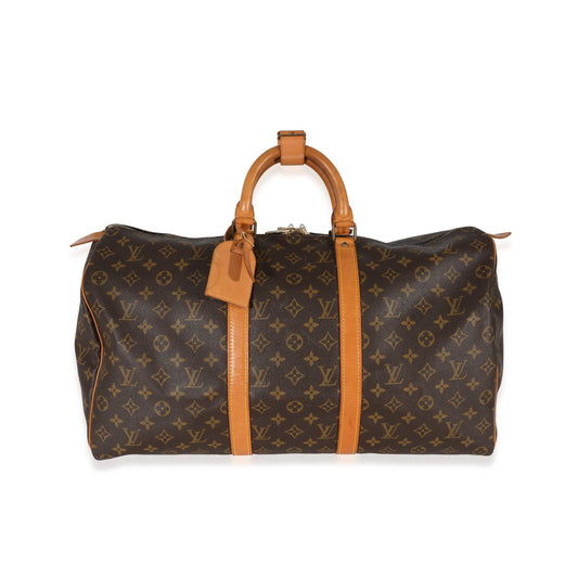 Louis Vuitton Keepall 50 Monogram Canvas Handbag 3