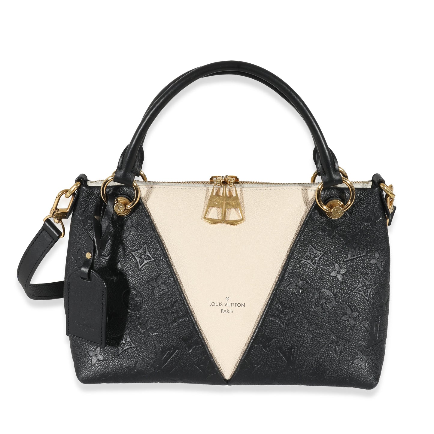 Louis Vuitton & Empreinte V BB Monogram Black Beige Tote Bag