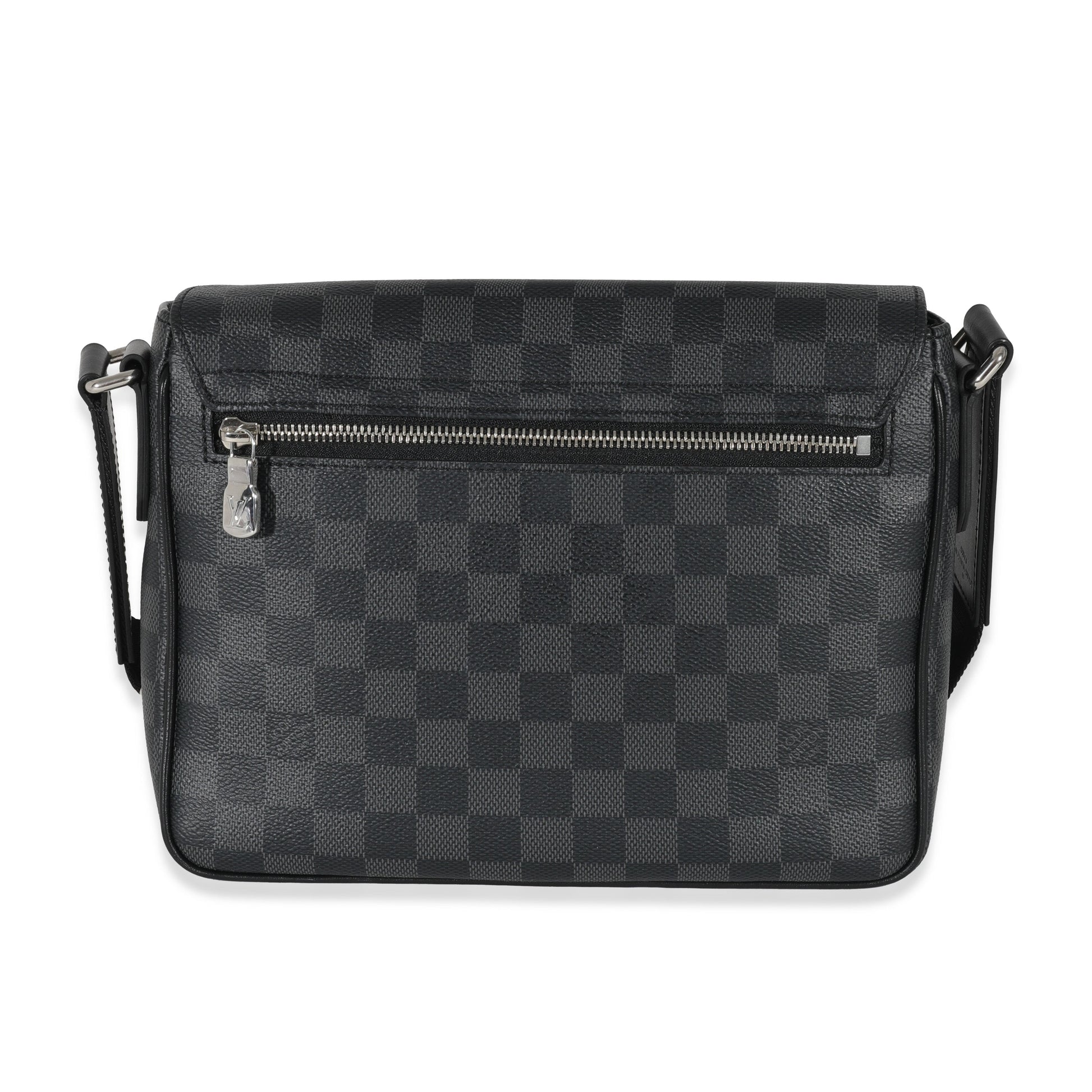 Louis Vuitton Damier Graphite District PM Canvas Handbag