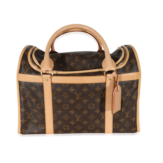 Louis Vuitton Sac Chien 40 Pet Carrier Monogram Canvas Handbag