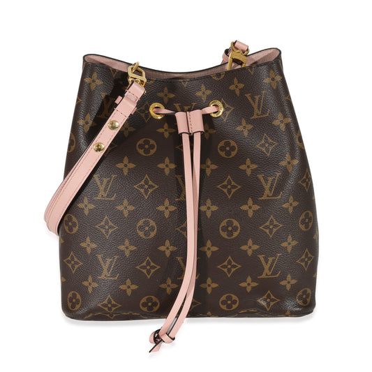 Louis Vuitton Rose Ballerine NeoNoe MM Monogram Canvas Handbag