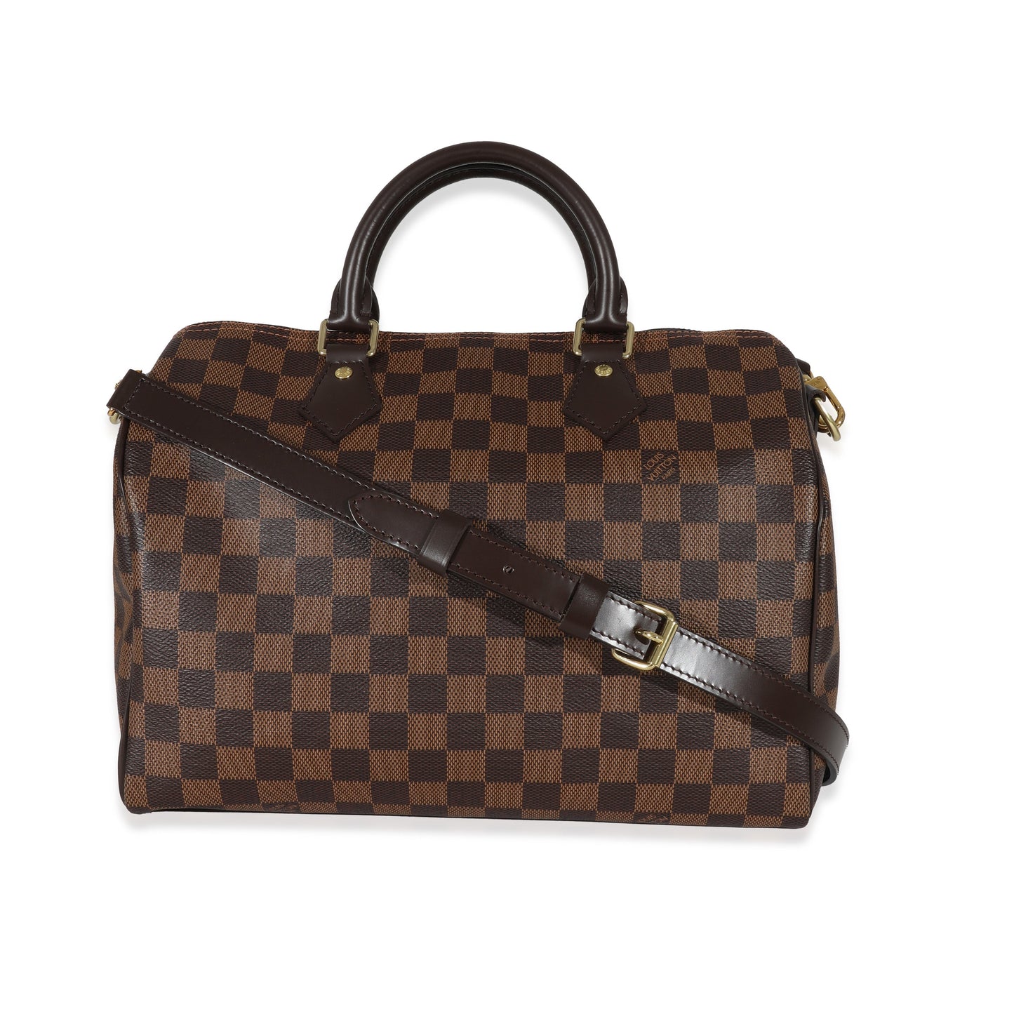 Louis Vuitton Damier Ebene Speedy Bandoulière 30 Canvas Handbag