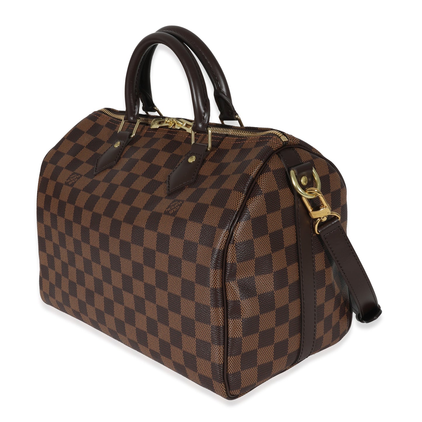 Louis Vuitton Damier Ebene Speedy Bandoulière 30 Canvas Handbag