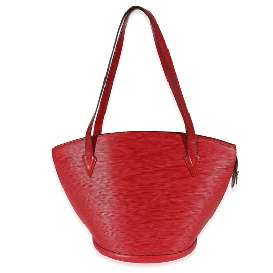 Louis Vuitton Castilian Epi Saint Jacques GM Red Handbag