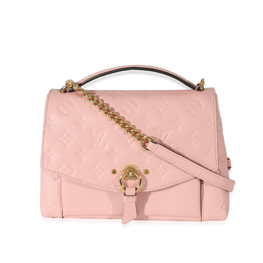 Louis Vuitton Empreinte Rose Poudre Blanche BB Handbag
