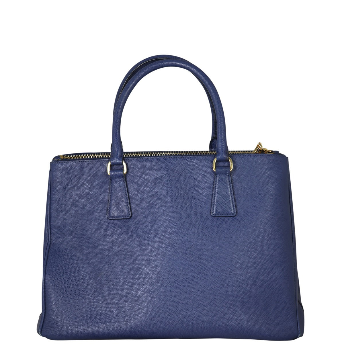 Prada Saffiano Lux Double Zip Tote Handbag Medium Tote Bag