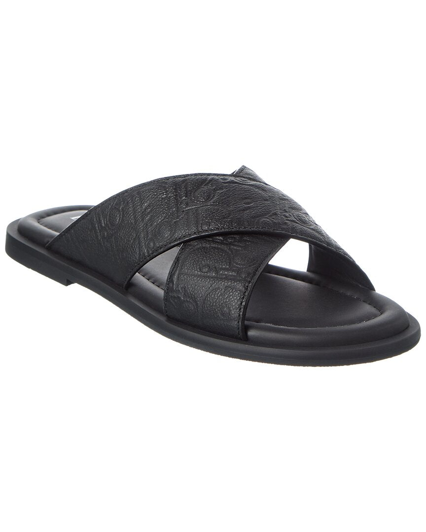 Dior Shoe Alias Sandal Leather Black Shoes