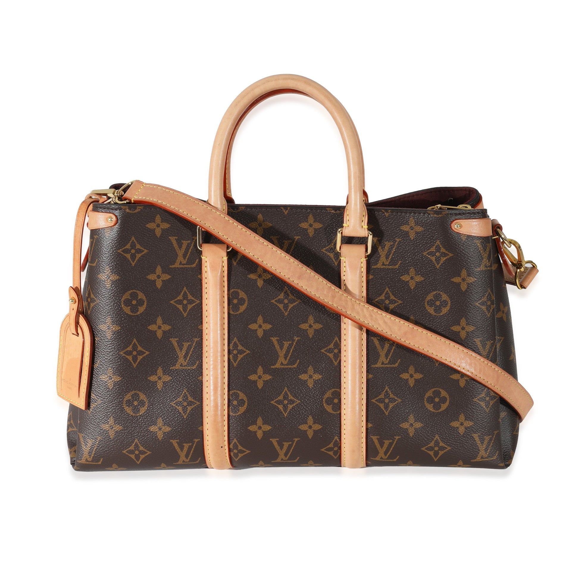 Louis Vuitton Soufflot MM Monogram Canvas Handbag