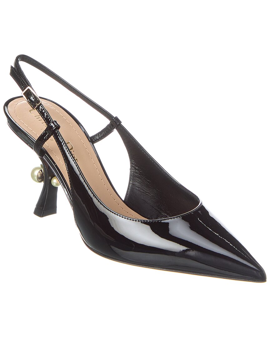 Dior Sling Bag Tribales Slingback Pump Patent Black Shoes