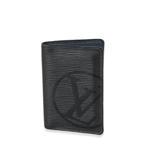 Louis Vuitton Epi Initials Pocket Organizer Black Handbag