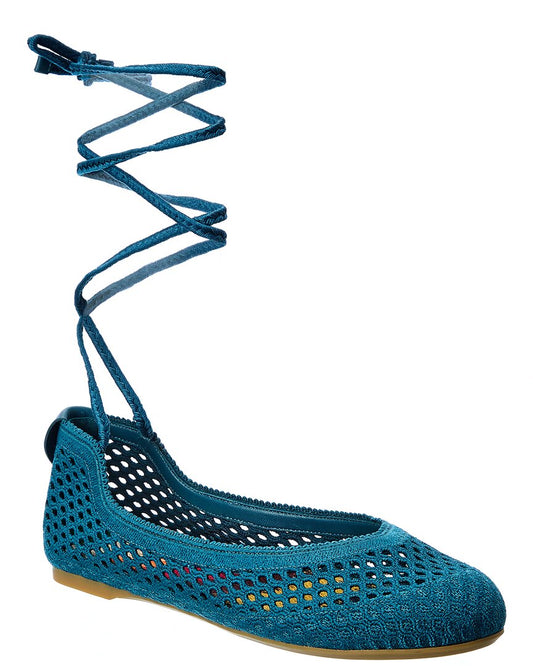 Dior Shoe Poeme Ballerina Flat Blue Shoes