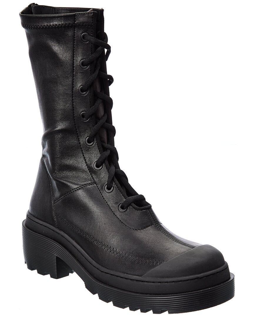 Dior Shoe Arcade Bootie Leather Black Shoes