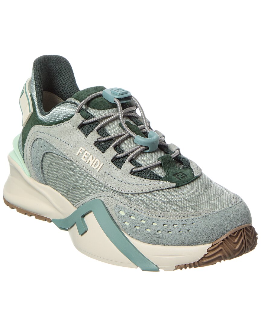 Fendi Shoe Flow Mesh & Sneaker 2 Suede Shoes