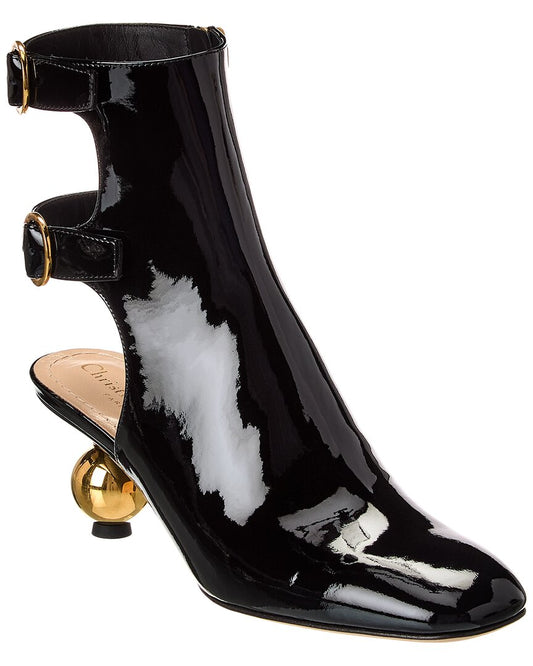 Dior Shoe D-Idole Bootie Patent Black Shoes