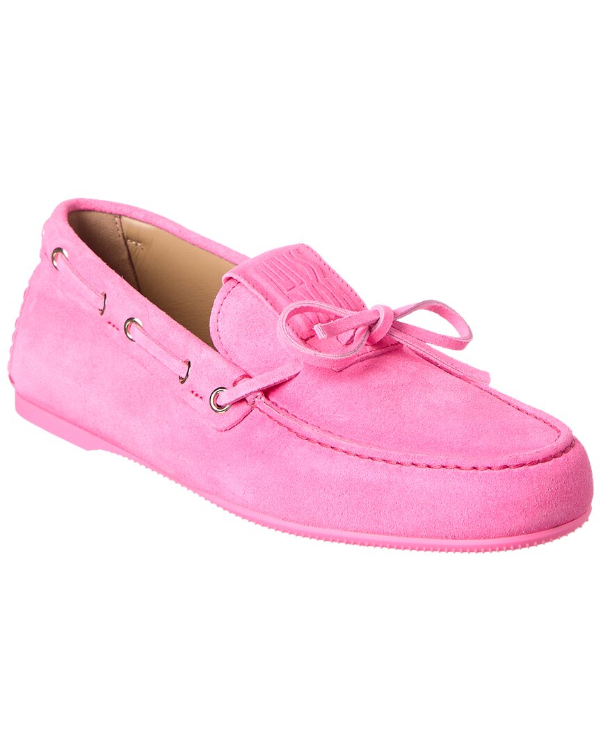 Dior Shoe Miss Street Loafer 4 Suede Pink Shoes