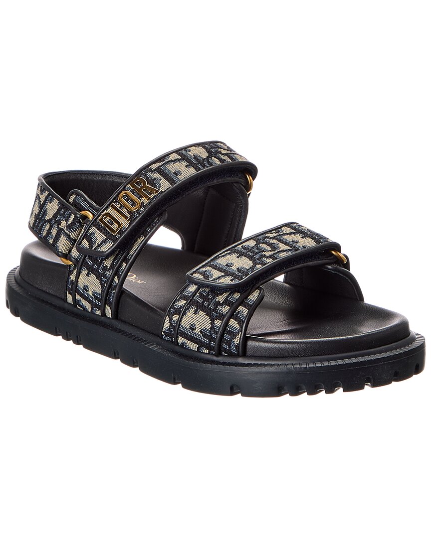 Dior Shoe act Oblique & Sandal 4 Leather Canvas Black Shoes