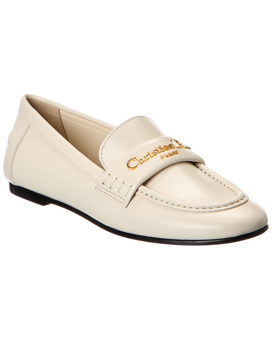 Dior Shoe Boy Loafer Leather White Shoes