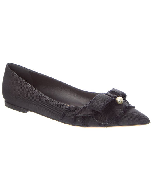 Dior Shoe Aable Grosgrain Flat Black Shoes