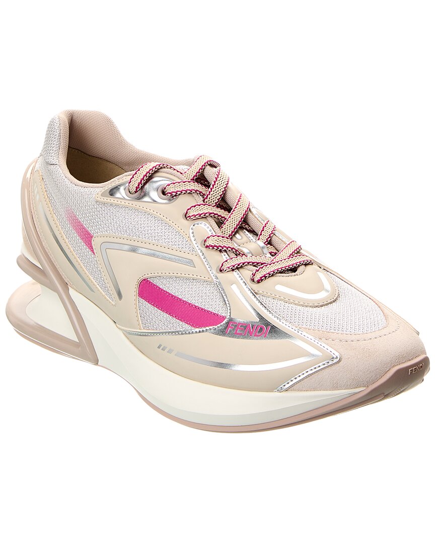Fendi Shoe First 1 Tech Fabric & Sneaker Leather Shoes