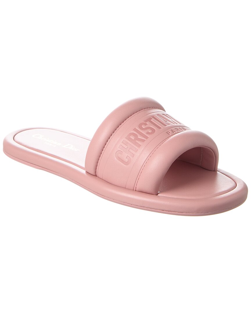 Dior Shoe Every-D Slide Leather Pink Shoes