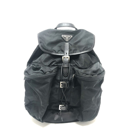 Backpack Ã¯ ¼ ¶ Double Pocket Handbag Nylon Black