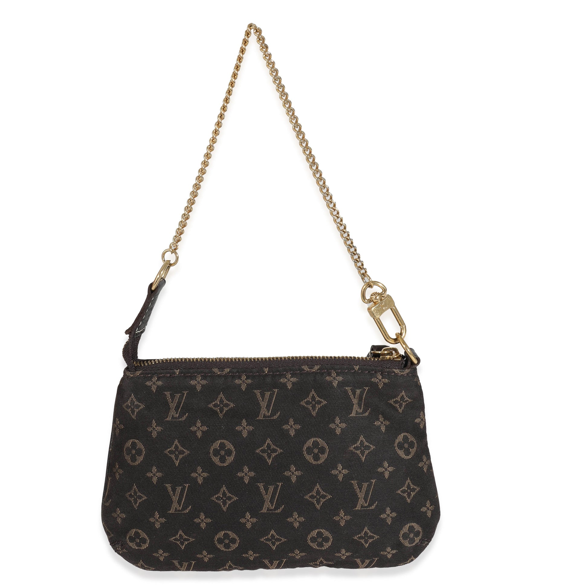 Louis Vuitton Fusain Idylle Pochette Accessoires Monogram Mini Clutch Bag