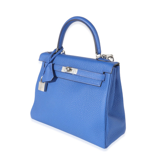 Hermes Luxury Bleu Royal Togo Kelly Retourne Phw Travel Bag